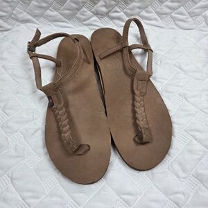 Rainbow Brown T Street Sandals Size 11